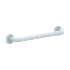 Barre d'appui droite en acier époxy blanc - 400 mm (sans vis) - Ø 25 mm - PRESTO - 60341