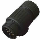 Prise remorque pvc mâle 13 plots de 12 v