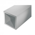 Aluminium tube carré 1000/15x15x1mm argent
