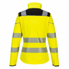 Softshell haute visibilité pw3 pour femmes - jaune et noir - Taille au choix
