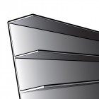 Profil de ventilation Cédral Board en PVC noir (3 mètres)