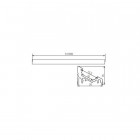 Profilé aluminium inclinable ruban led - 1 mètre