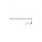Profilé aluminium inclinable ruban led - 16mm - taille - 2000mm