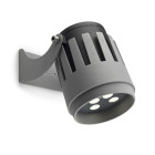 Projecteur 3000k powell 26 cm, aluminium et verre, gris