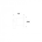 Projecteur de jardin post 1 ampoule