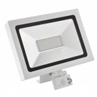 Projecteur led 30 watt (eq. 200 watt) avec détecteur - Finition blanche ou anthracite - Finition - Blanc