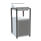 Pupitre avec caisson écritoire 1 bloc porte à patins 150 kg - 820008488