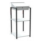 Pupitre avec caisson écritoire 2 étagères à patins 150 kg - 820008487