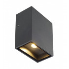 Quad 1 xl, applique, carrée, anthracite, led, 1x3w, 3000k, ip44