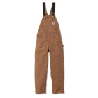Salopette de travail traditionnelle toile coton marron W38/L34 CARHARTT S1R01BRN3834