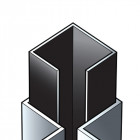 Raccord angle extérieur Cédral Lap noir