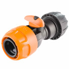 Raccord rapide avec robinet d'arret ø 19mm