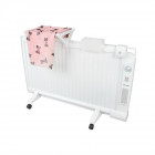 Radiateur électrique bain d'huile kaminer 2000 w humidificateur chauffage       blanc