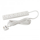 Rallonge électrique avec voyant néon - 6 prises - 5 m