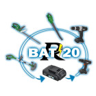 Souffleur r-bat20 a batterie, 1 batterie 20v 2amp avec chargeur, PRBAT20-S