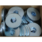 Boîte 100 rondelles acier zingué extra-larges ll12 negoce-plus - 13 x 40 x 2.5 mm - ll12blc