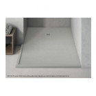 Receveur de douche hidrobox 80 x 80 extraplat blanc texture ardoisé neo