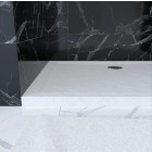 Receveur en acrylique Blanc 80x100x4cm - MOON RECTANGULAR 80 Aurlane - FAC722