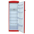 Sogelux réfrigérateur rouge pose libre retro311r 311l froid brassé