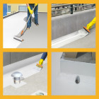 Revêtement souple imperméable toitures sika sikalastic color - blanc - 20kg