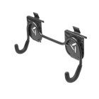 Crochet double pour brouette - à clipser sur panneaux/canaux muraux