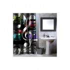 Rideau de douche musique multicolore 180 x 200 polyester music msv