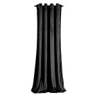 Rideau à oeillets en velours occultant    noir   140x250 cm