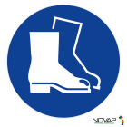 Disque Obligation de porter des chaussures - NOVAP - Ø300 mm - 4061665