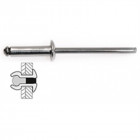 Rivets Acier / Acier Tete Plate - 4 x 8 mm