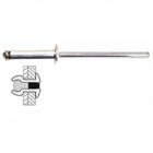 Rivets Alu / Acier Tete Plate - 3.2 x 12 mm