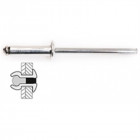 Rivets Alu / Alu Tete Plate - 4 x 12 mm