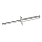 Rivets aveugles avec tête à bride ouverte, 150 pcs - Longueur tige 4,8 x 25 mm / 16,5 - 20,5 mm