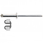 Rivets Graf (Ou Eclates) Alu / Acier Tete Plate - 4.8 x 18 mm