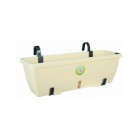 Riviera-jardiniere eva 57 ivoire + support metal
