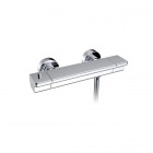 Robinet thermostatique de douche mural - chromé - kubic