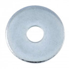 Rondelles de charpentier acier zingué blanc diamètre 10, dxdxe : 11x36x3mm boîte de 100 pièces