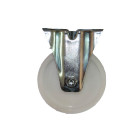 Roulette standard platine fixe D.65 polypropylène blanc WICKE 23025