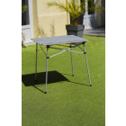 Table à lattes en aluminium o'camp avec housse de transport - structure pliable pour le rangement