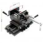 Étau de fraisage 2 axes 150 mm perceuse à tarauder table croisé établi machine