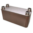 Échangeur de chaleur thermique acier inoxydable 50 plaques max 285 kw eau solaire 