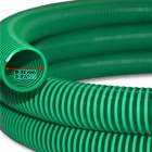 Tuyau d'aspiration 10 m à pression diamètre 32mm (1 1/4") spirale renforcement vert 