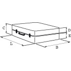 Valise aluminium lisse SAM OUTILLAGE double plateaux - TVU-4