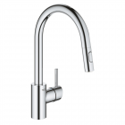 Mitigeur cuisine avec douchette 2 jets grohe concetto