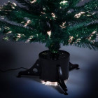 Sapin artificiel fibre optique vert 90cm avec cimier malocash