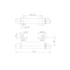 Saving mitigeur douche thermostatique chromée -paini