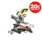 Scie à onglet radiale ryobi 18v one plus - sans batterie ni chargeur - r18ms216-0