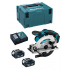 Scie circulaire makita dss610rtj (2 x 5,0 ah dc18rc makpac 3)