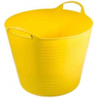 Seau souple 27l avec poignée jaune