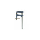 Serre-joint à pompe à tige chromée et crantée - saillie 120 mm - section 35 x 8 - L. 400 mm - LEMAN - 7120.358.040