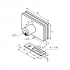 Serrure de vitrine 1450 de stremler Assa Abloy